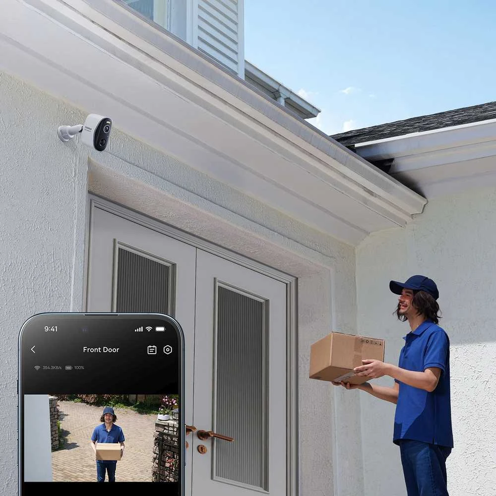 Baseus Security N1 Outdoor Camera 2K baltos spalvos