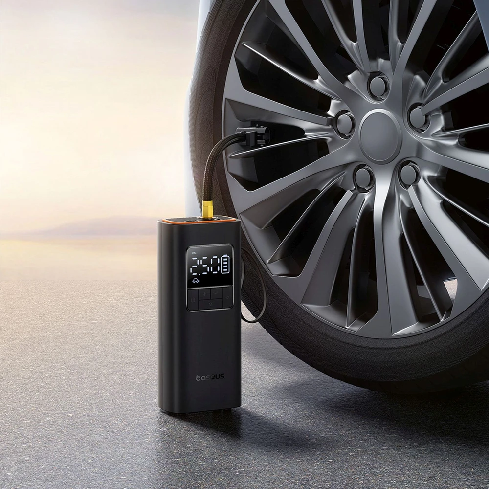Baseus SuperMini Pro belaidis automobilio pripūtimas (juodas)