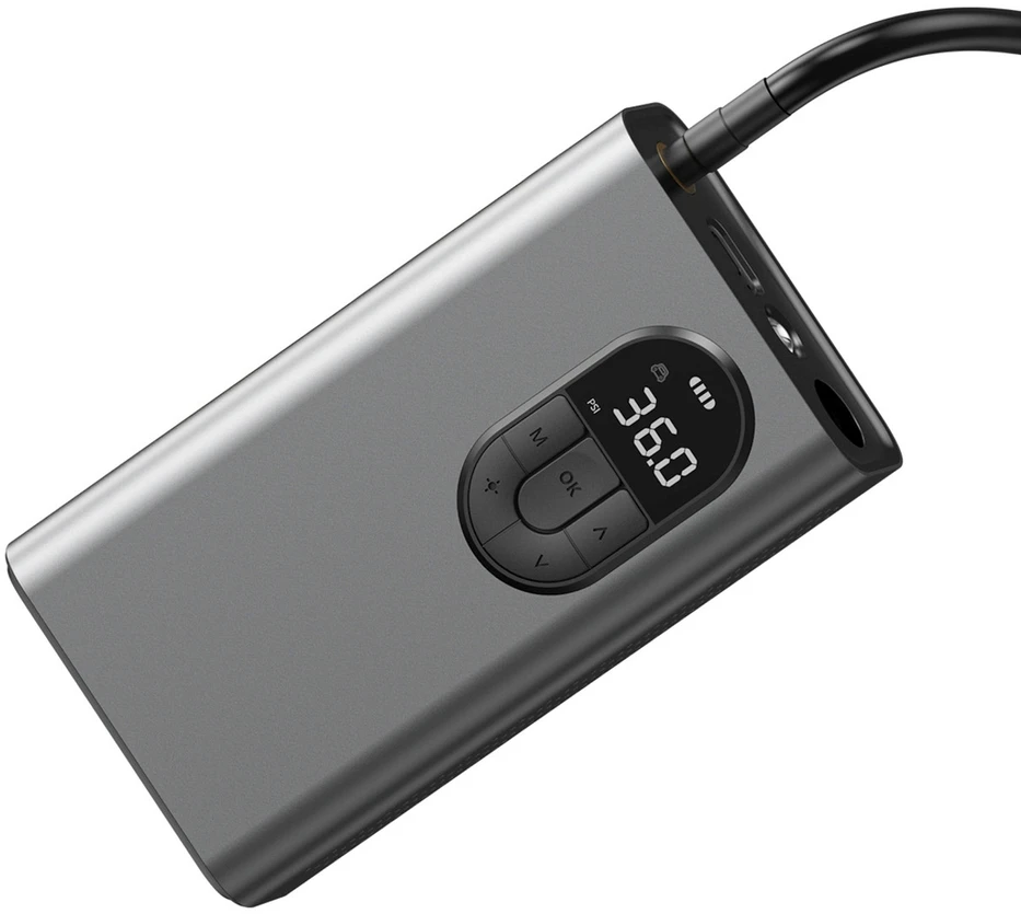 Baseus Energy Source automobilinis oro kompresorius – pilkas
