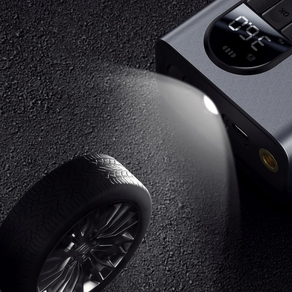 Baseus Energy Source automobilinis oro kompresorius – pilkas