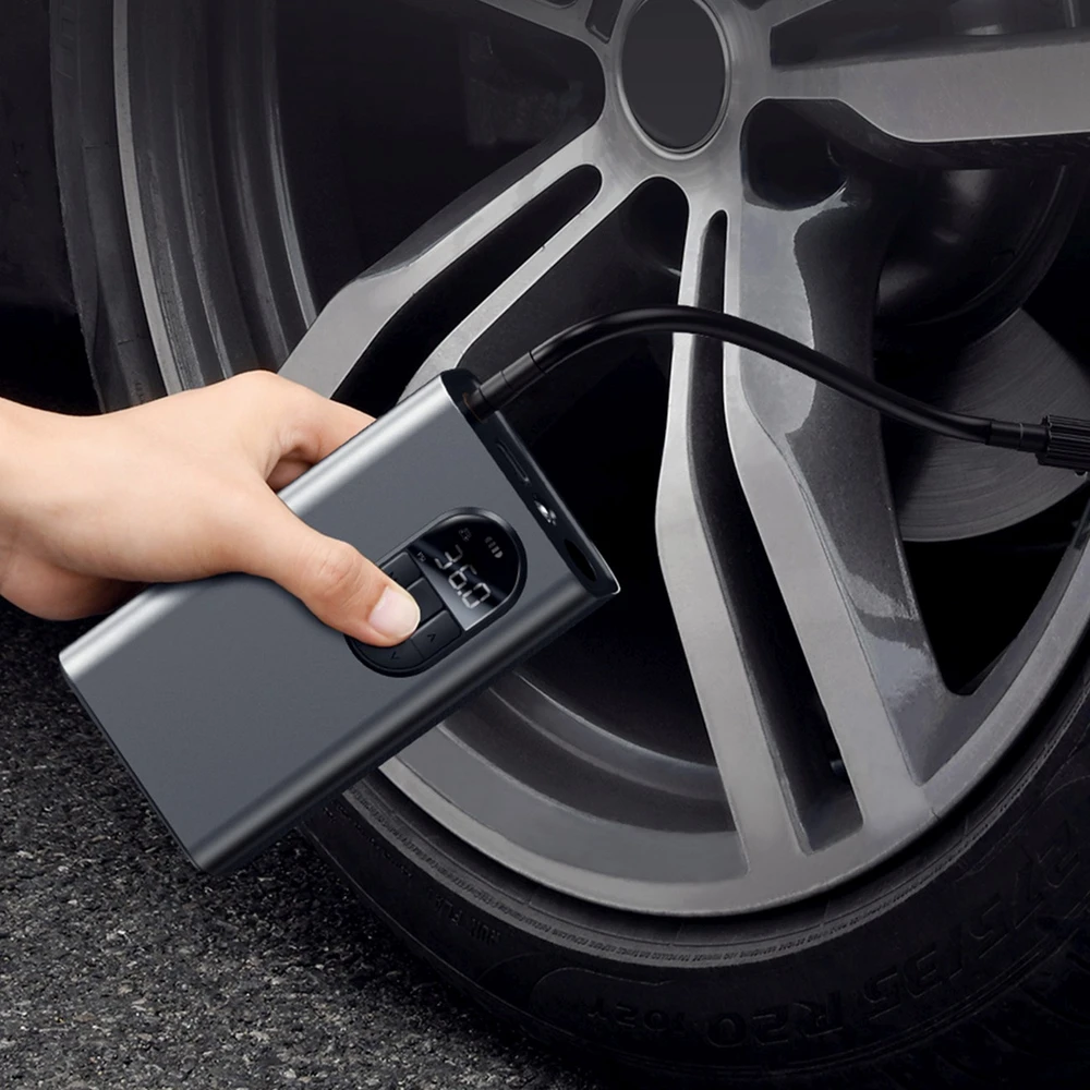 Baseus Energy Source automobilinis oro kompresorius – pilkas