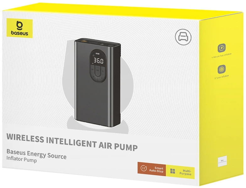 Baseus Energy Source automobilinis oro kompresorius – pilkas