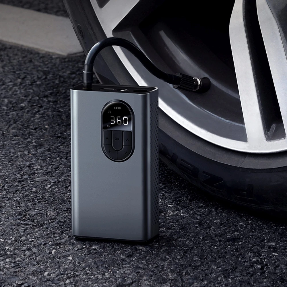 Baseus Energy Source automobilinis oro kompresorius – pilkas