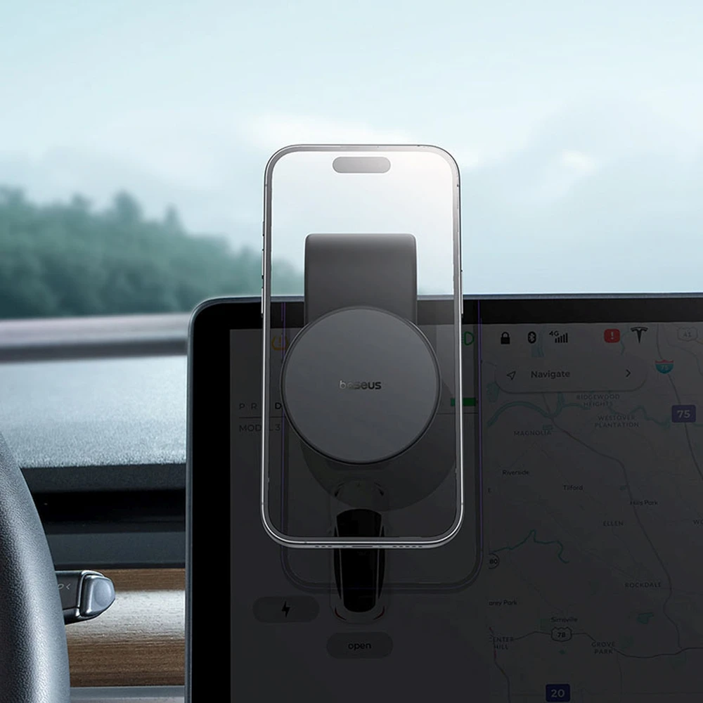 Baseus PrimeTrip C02 magnetinis automobilio laikiklis (juodas)