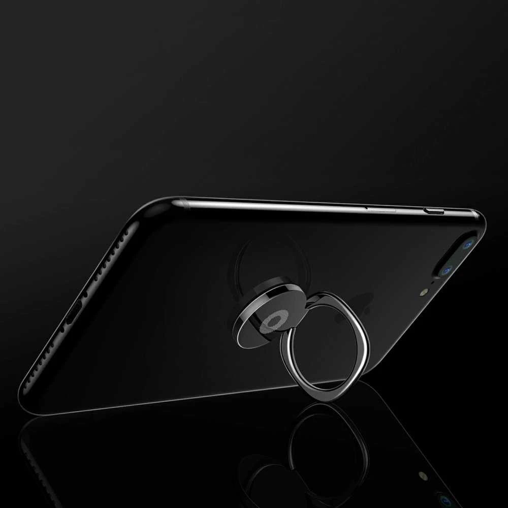 Baseus Privity Žiedinis telefono laikiklis - Juodas