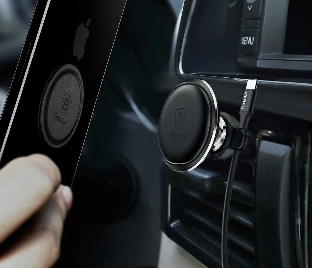 Automobilinis BASEUS magnetinis telefono laikiklis Auksinis