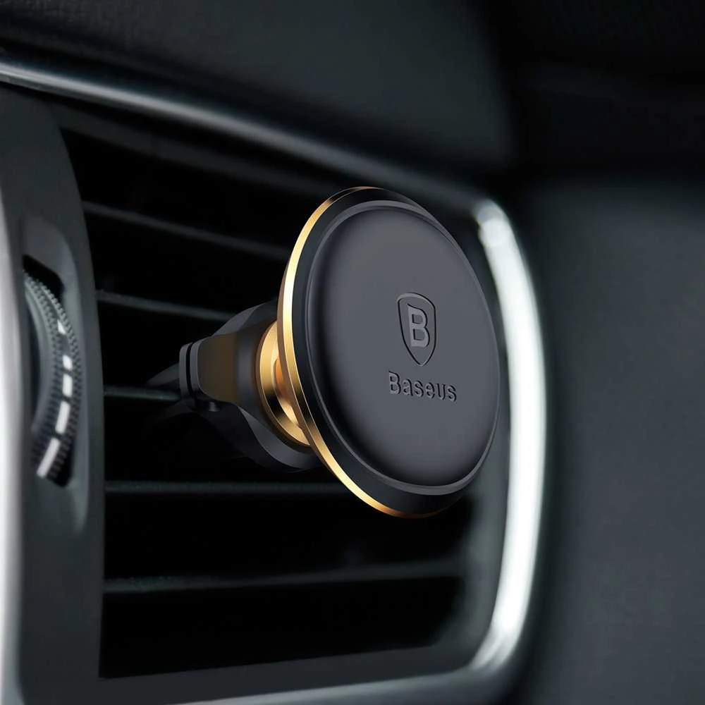 Automobilinis BASEUS magnetinis telefono laikiklis Auksinis