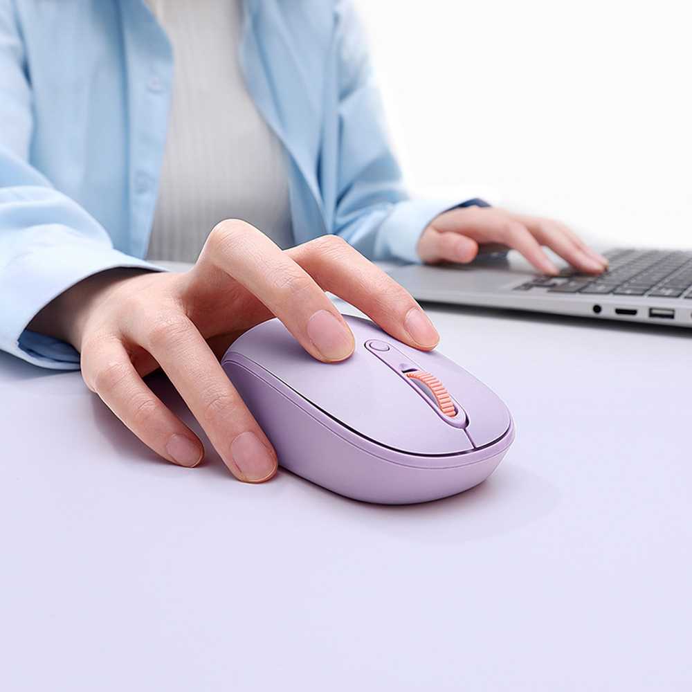 Belaidė pelė Baseus F01B Tri-mode 2.4G BT 5.0 1600 DPI (violetinė)