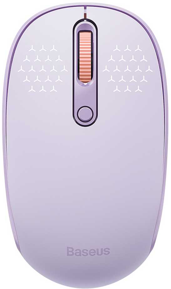 Belaidė pelė Baseus F01B Tri-mode 2.4G BT 5.0 1600 DPI (violetinė)