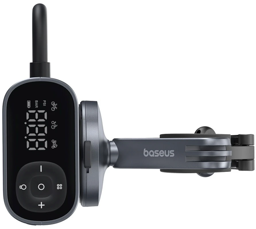 Baseus dviračio siurblys elektrinė su displayem 1500mAh 150 psi 45W - juoda