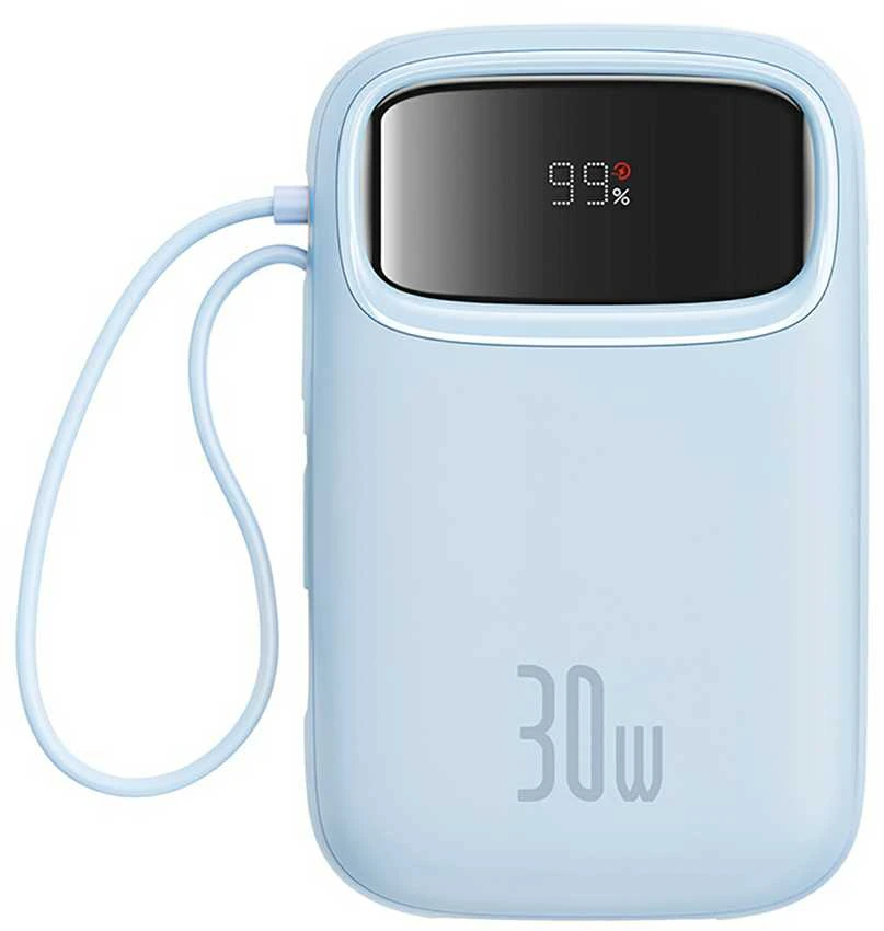 Powerbank Baseus QPow 2 10000mAh 30W 2xUSB-C (mėlyna)