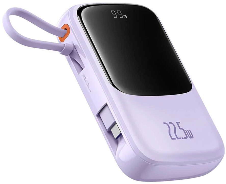 Baseus Qpow Pro+ 10000 mAh 22.5W violetinė