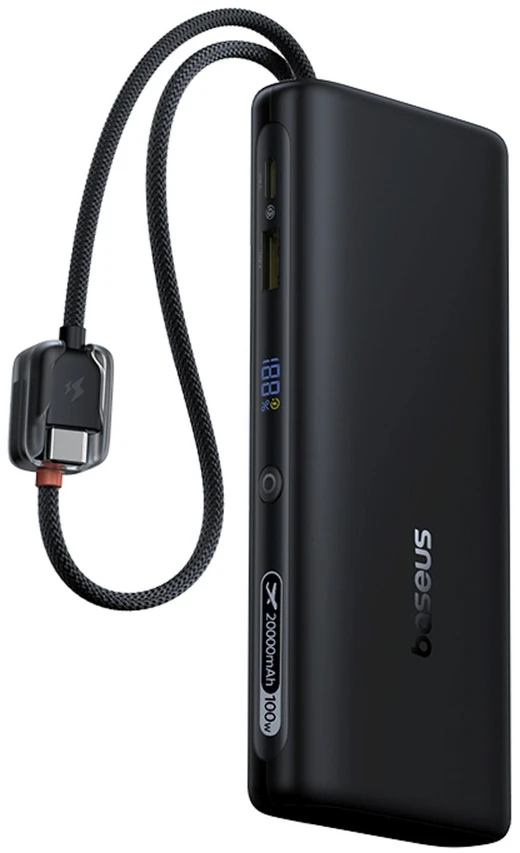 Baseus EnerFill FC41 20000 mAh USB-C 100W juoda