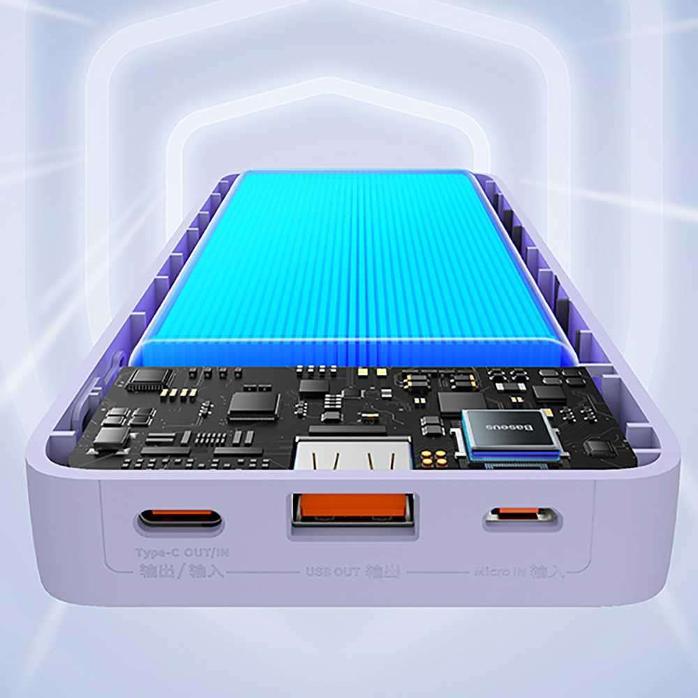 Baseus Airpow 20000mAh 20W maitinimo blokas (violetinė)