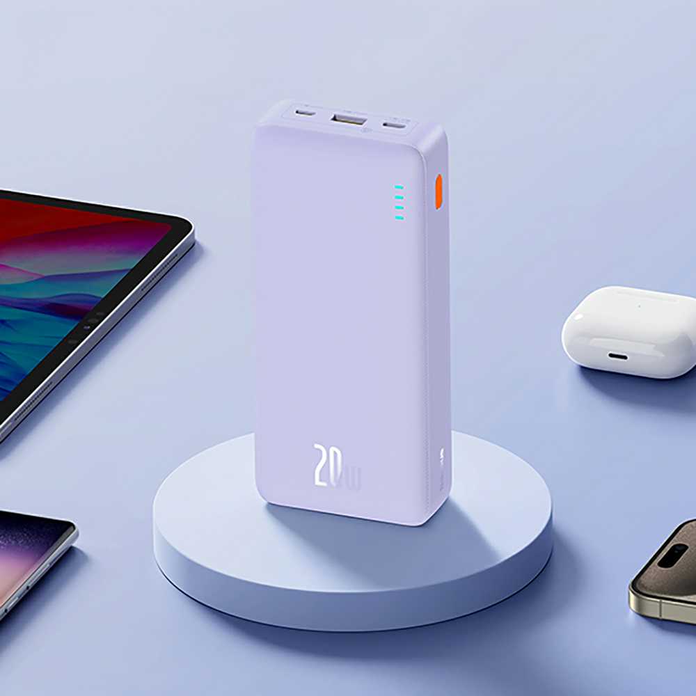 Baseus Airpow 20000mAh 20W maitinimo blokas (violetinė)