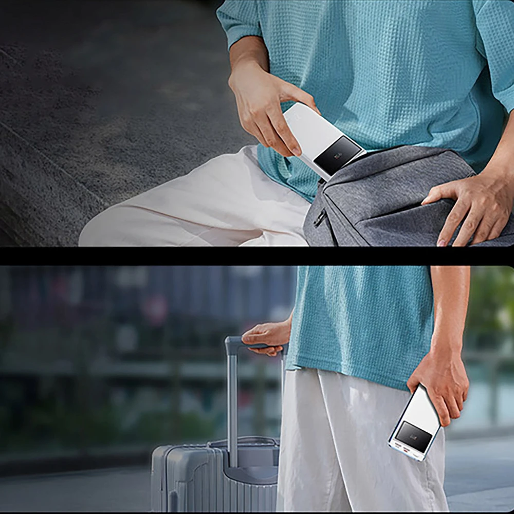 „Baseus Star-Lord Powerbank“, 20 000 mAh, 2 x USB, USB-C, 22,5 W (balta)