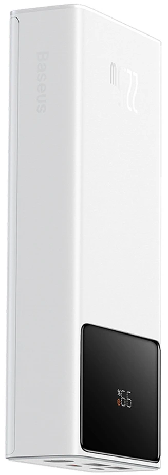 „Baseus Star-Lord Powerbank“, 20 000 mAh, 2 x USB, USB-C, 22,5 W (balta)