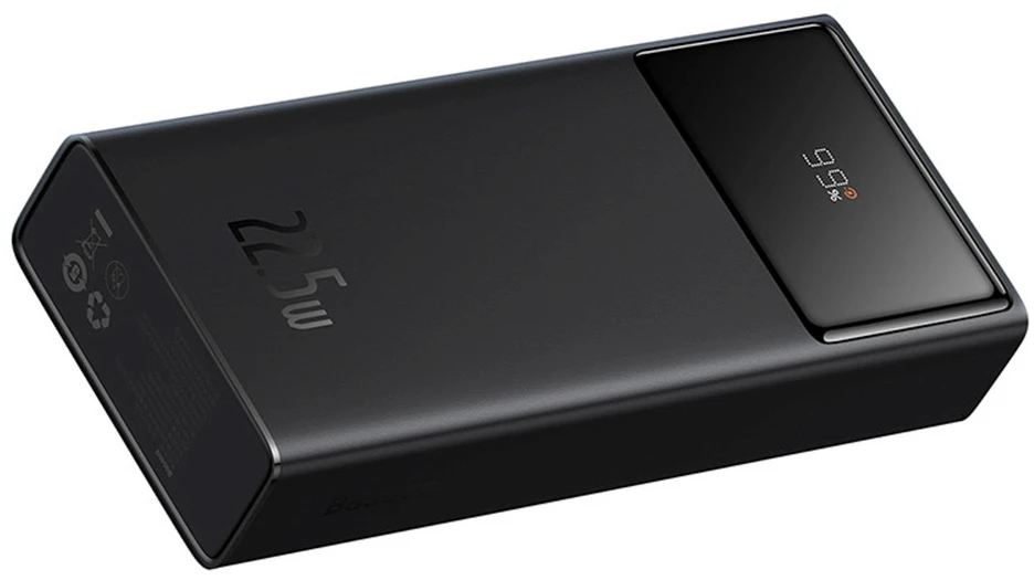 LiPo išorinis akumuliatorius (Powerbank) 20000mAh 22.5W su PD3.0 QC3.0 2xUSB + USB C Star-lord juodas BASEUS