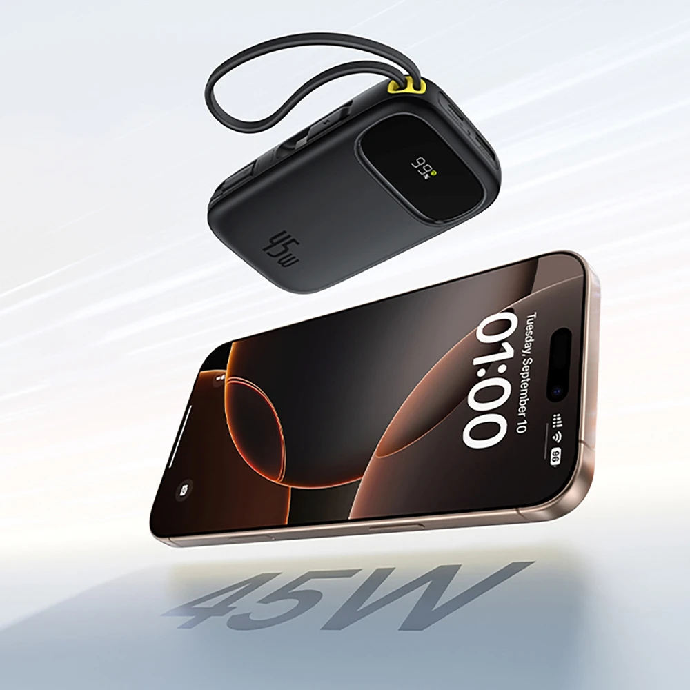 „Baseus EnerFill FC31 QPow3“ 20000 mAh 45W juodas