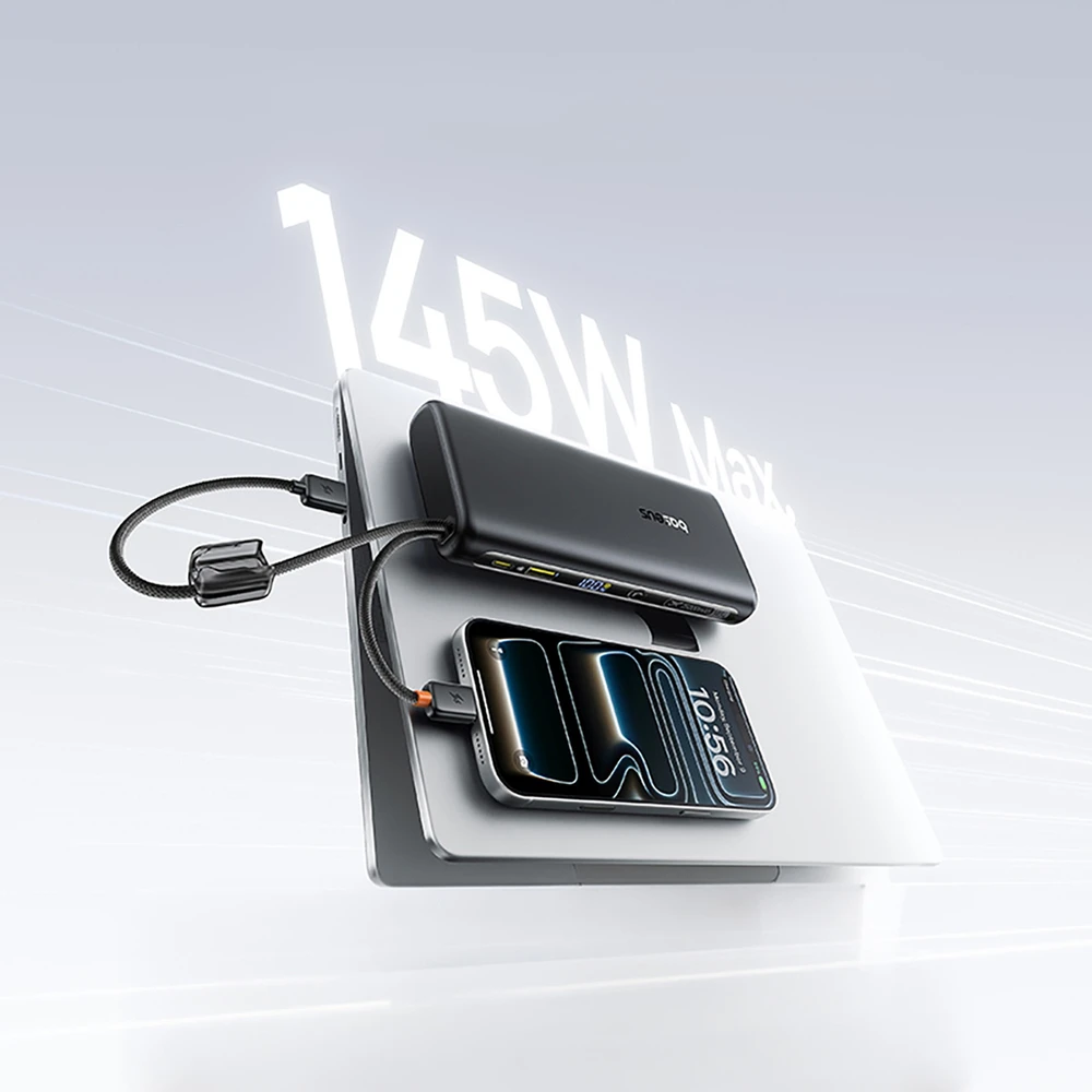 Baseus EnerFill FC41 25000 mAh 145W juoda