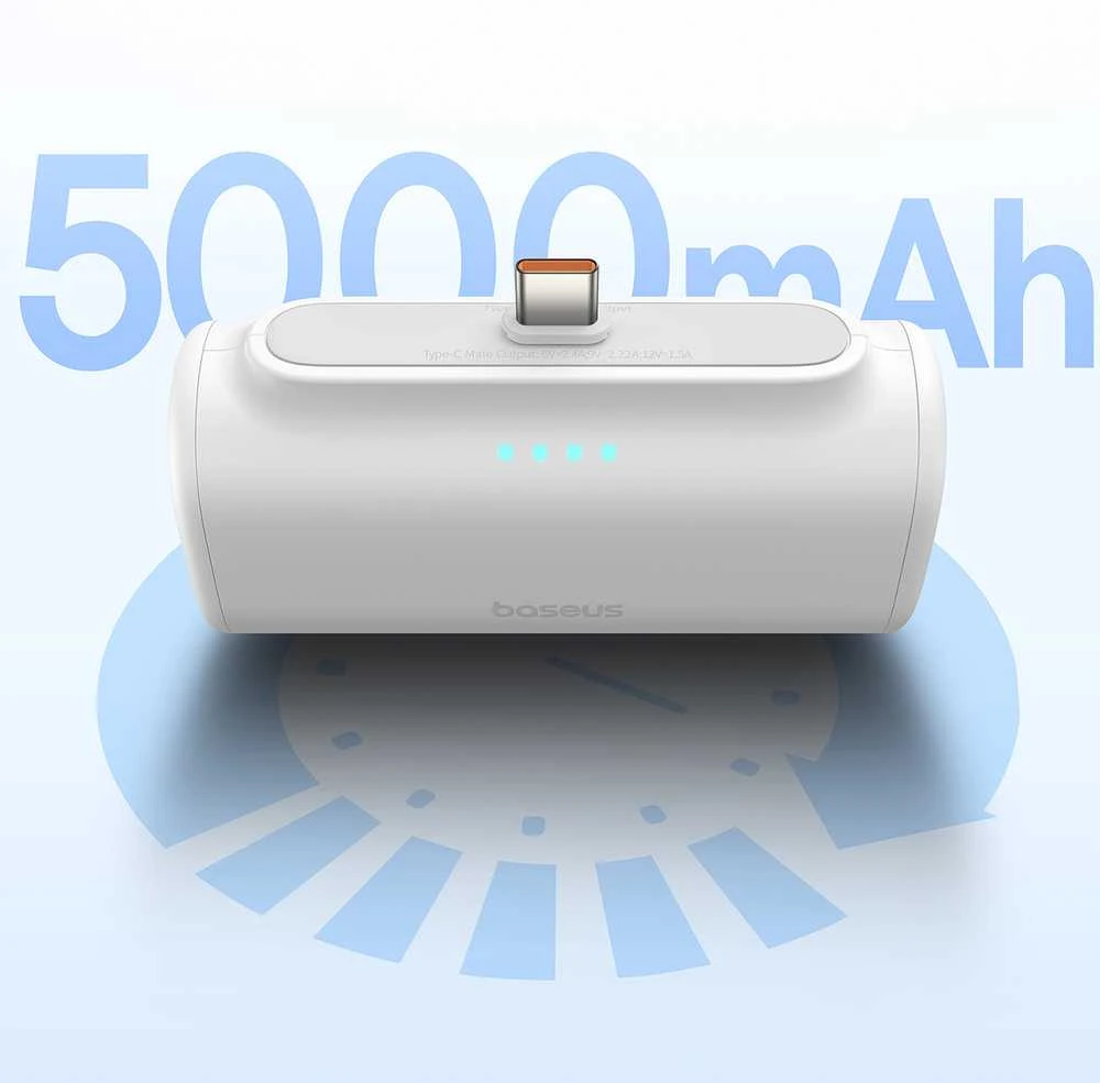 Powerbank OS-Baseus Compact IP 5000mAh 20W (baltas)