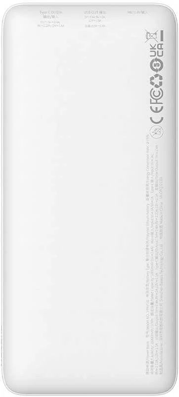 Baseus Airpow 10000mAh 20W maitinimo blokas (baltas)
