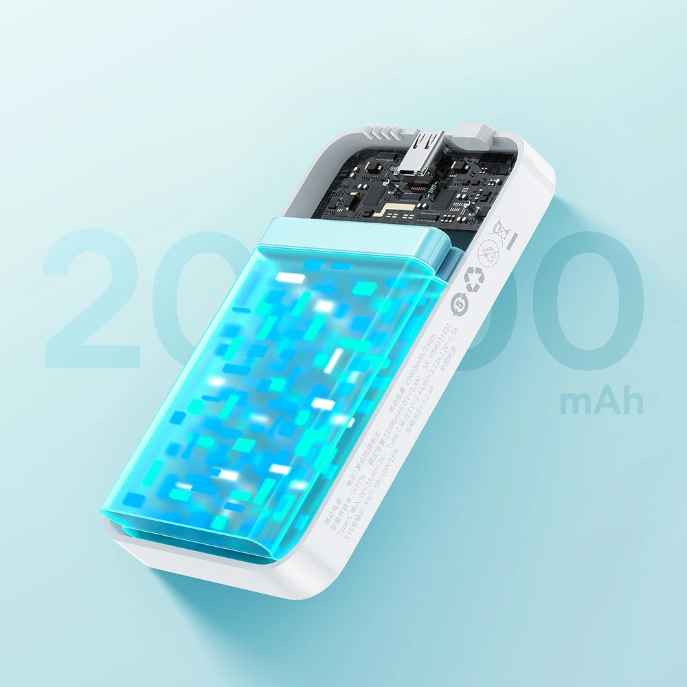 Baseus EnerFill FM41 20000 mAh 20W balta