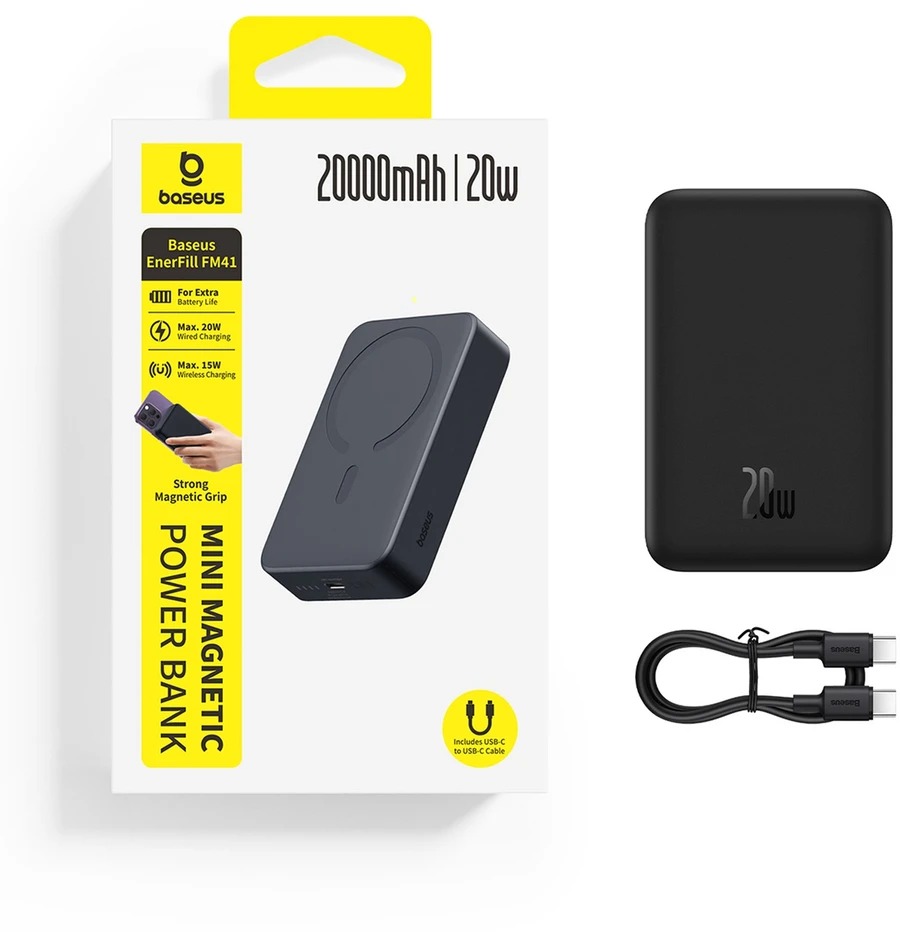 Baseus EnerFill FM41 20000 mAh 20W juoda