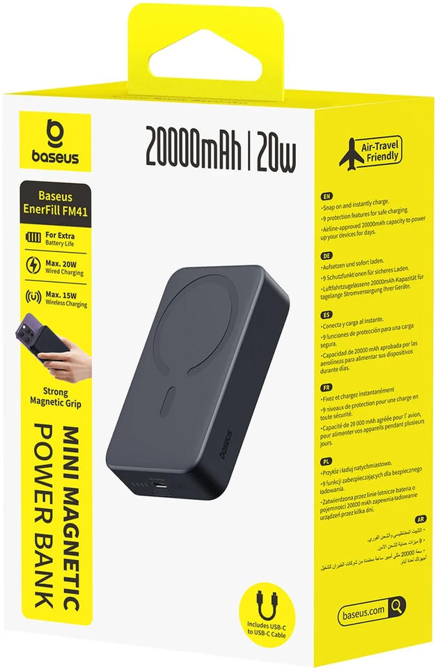 Baseus EnerFill FM41 20000 mAh 20W juoda