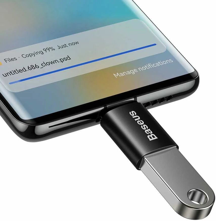 Adapteris USB C kištukas - USB3.1 A lizdas, su OTG funkcija BASEUS