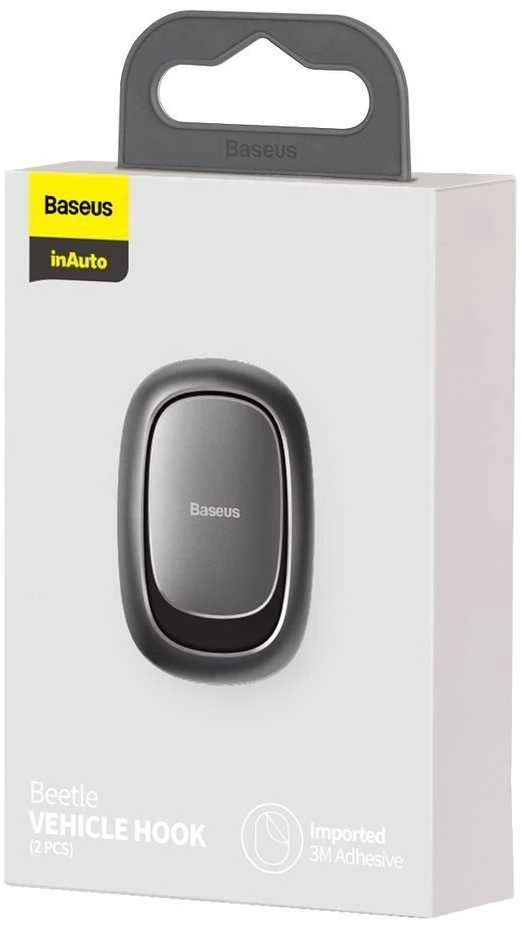 Baseus lipnus laikiklis pakabukui automobiliui ant sienos rutulinis - Rinkinys 2vnt.
