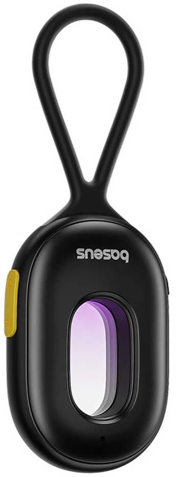 Baseus Paslėptos kameros detektorius su mini žibintuvėliu ir signalizacija + USB-A - USB-C laidas - juodas
