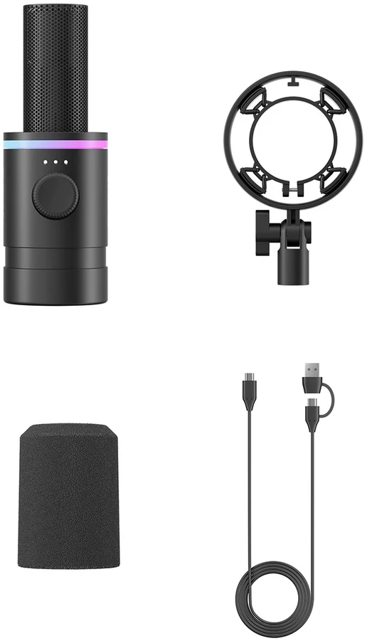 BOYA CastMic S60 laidinis dinaminis žaidimų mikrofonas USB XLR - Juodas