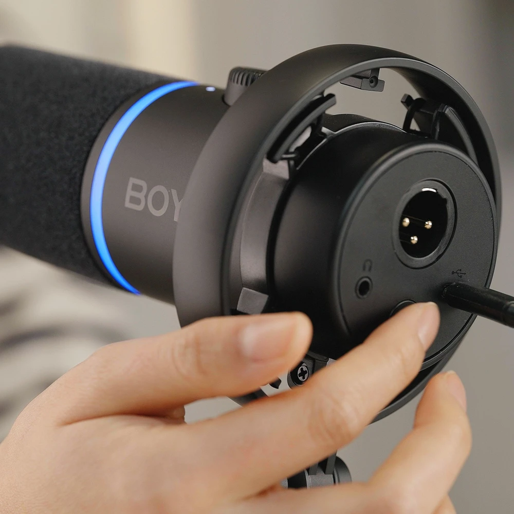 BOYA CastMic S60 laidinis dinaminis žaidimų mikrofonas USB XLR - Juodas