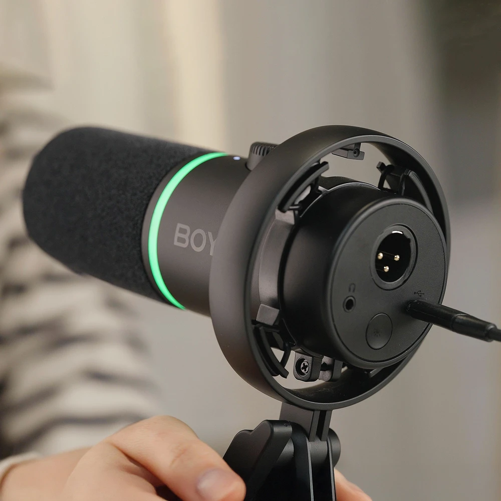 BOYA CastMic S60 laidinis dinaminis žaidimų mikrofonas USB XLR - Juodas