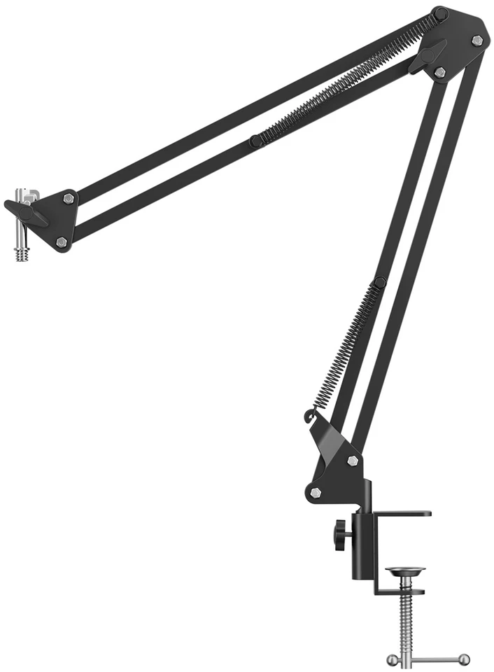 BOYA CastMic P60B studijinis mikrofonas su laikikliu, laidinis USB XLR - juodas