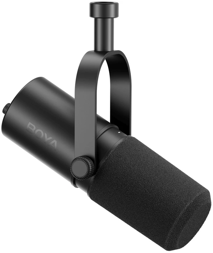 BOYA CastMic P60 laidinis USB XLR studijinis mikrofonas - Juodas