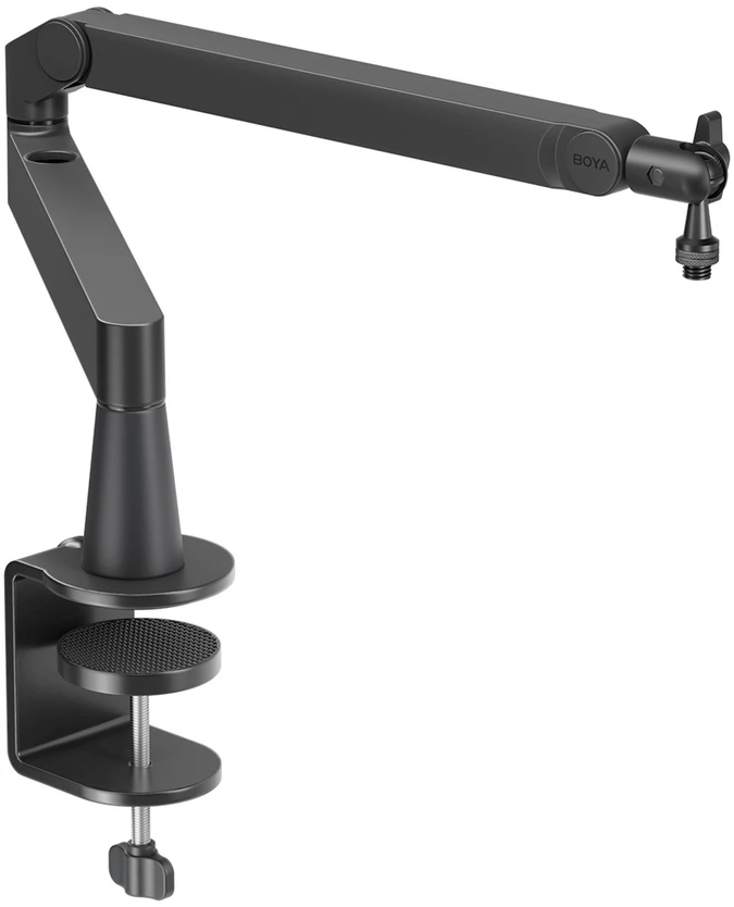 BOYA MIC ARM LP žemo profilio mikrofono laikiklis su spaustuku - juodas
