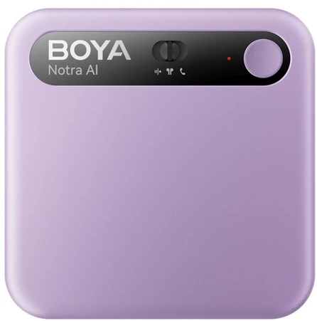 Diktofonas BOYA Notra Voice Recorder with AI Transcription - Violetinė
