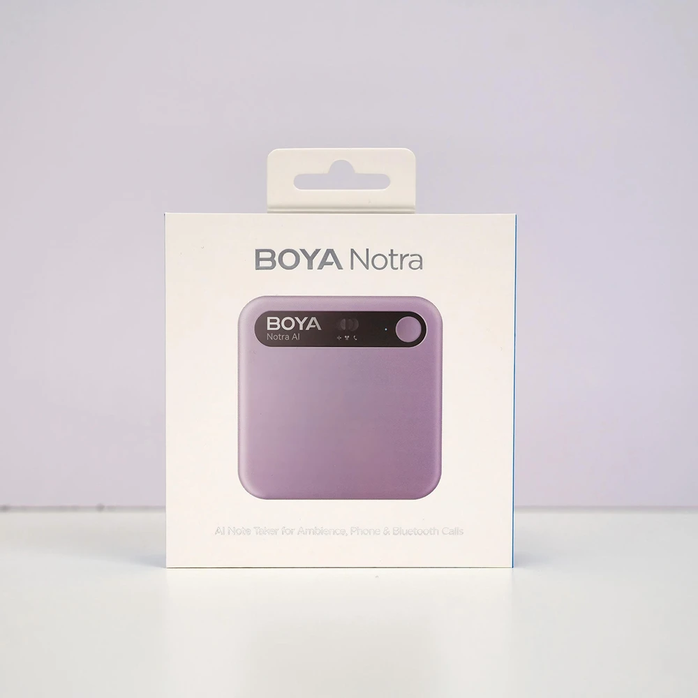 Diktofonas BOYA Notra Voice Recorder with AI Transcription - Violetinė