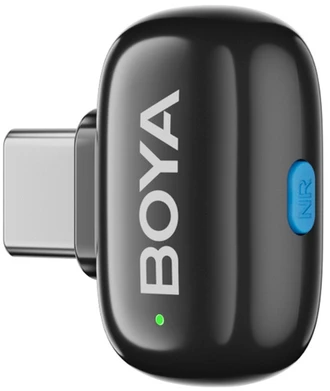 Mikrofony BOYA mini 2-02 belaidės 2.4GHz USB-C - juoda