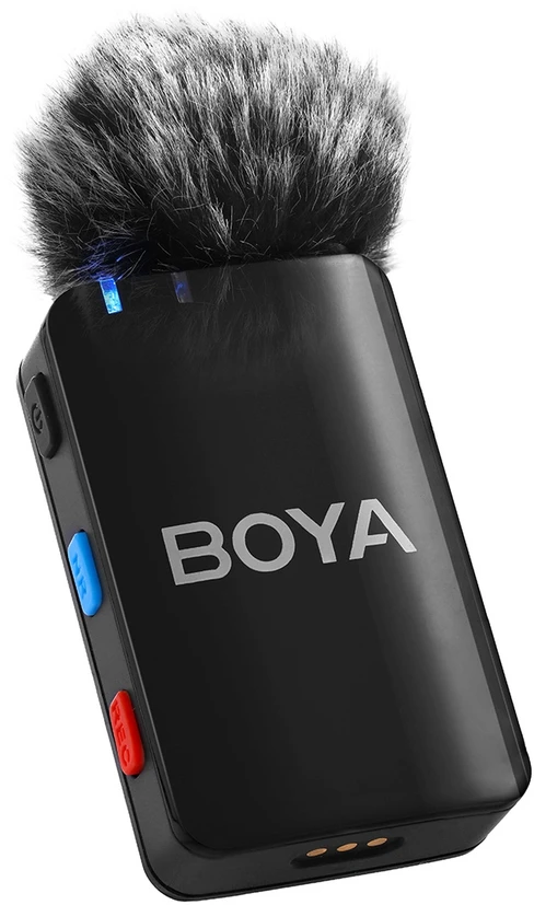 BOYA BOYAMIC 2-02 belaidžiai mikrofonai 2.4 GHz USB-C - Juodas