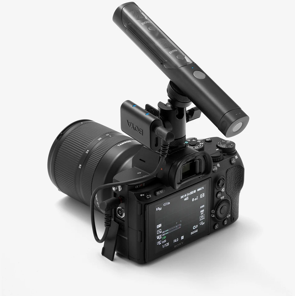 Mikrofonas BOYA MAGIC-02 belaidis 2.4GHz USB-C - juoda