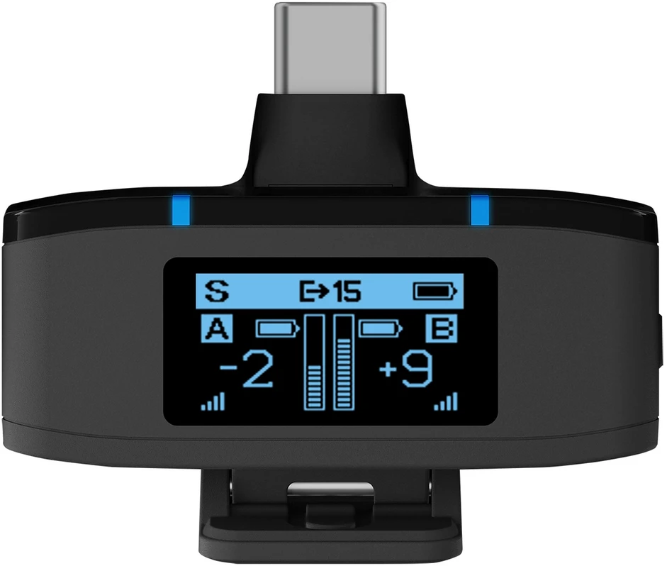 BOYA BOYAMIC 2-02 belaidžiai mikrofonai 2.4 GHz USB-C - Juodas