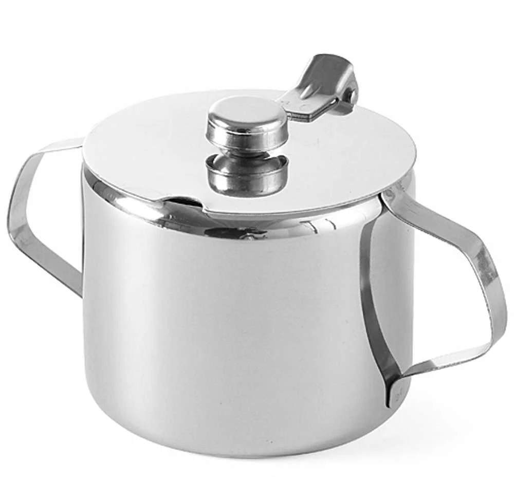 Nerūdijančio plieno cukraus dubuo su dangteliu. 85 mm 300 ml - Hendi 452103