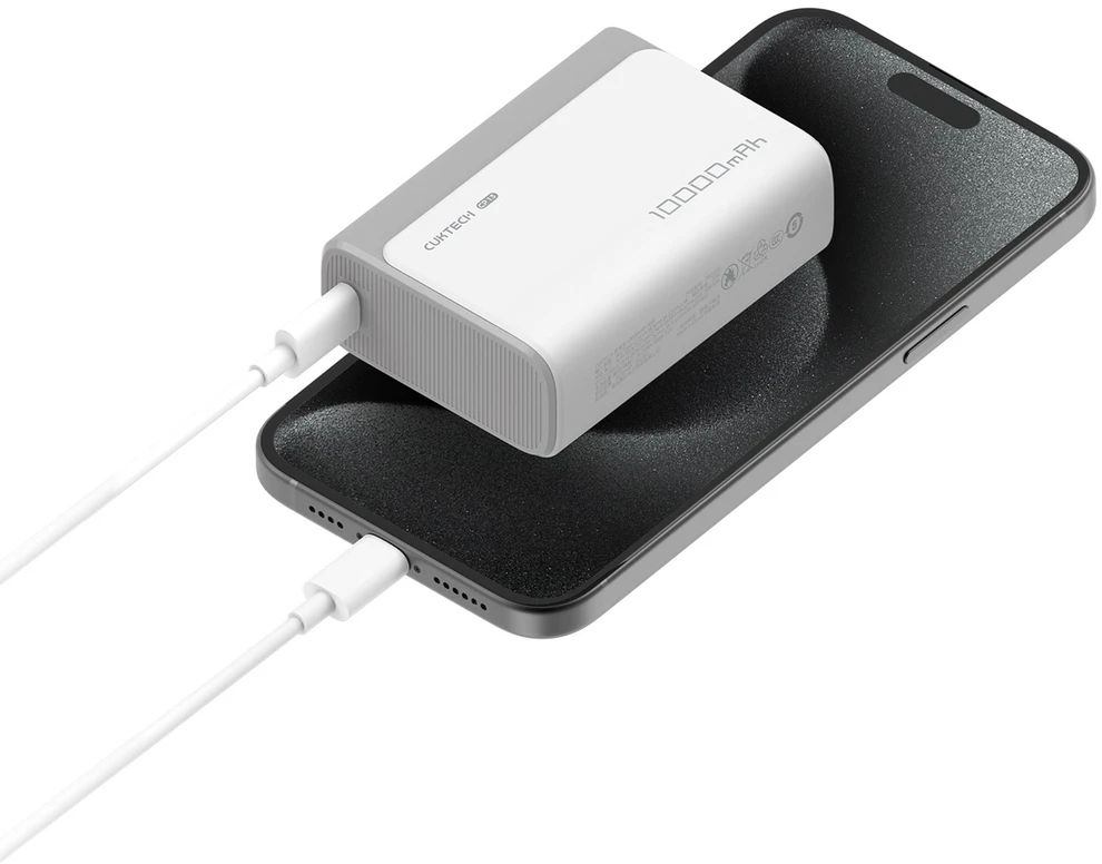 CUKTECH 30W 10000mAh išorinė baterija 1C1A - CP13 - pilka spalva