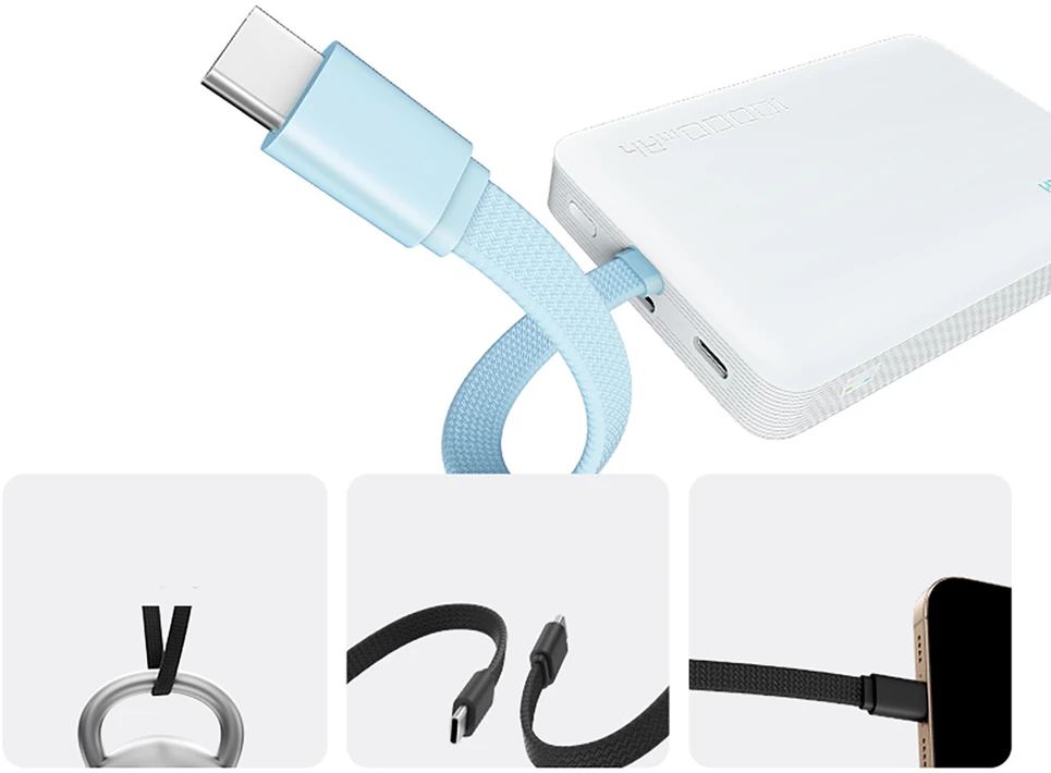 Cuktech CP132ML 10000 mAh magnetinė išorinė baterija - Baltas