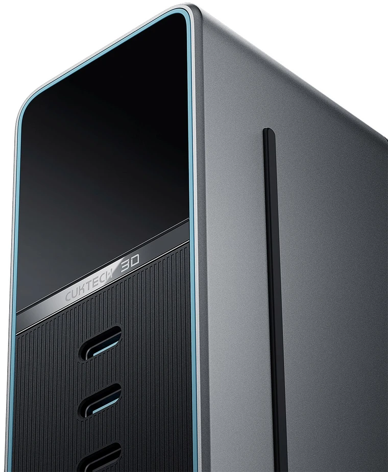 Cuktech TA3005U 300W 5-in-1 Charging Station with Digital Ekranas - Sidabrinis