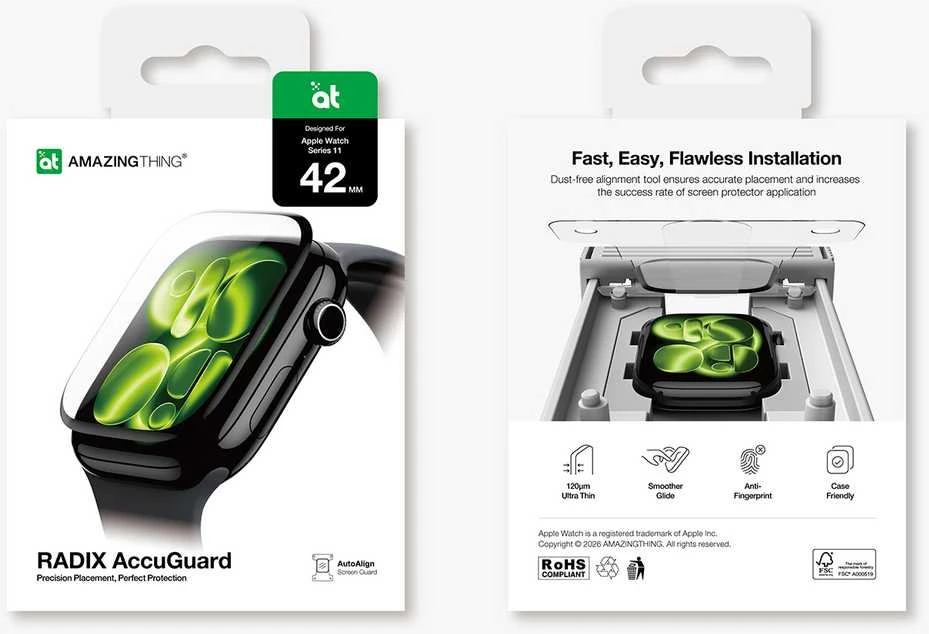 AmazingThing Radix protective plėvelė skirta Apple Watch Series 11 42 mm