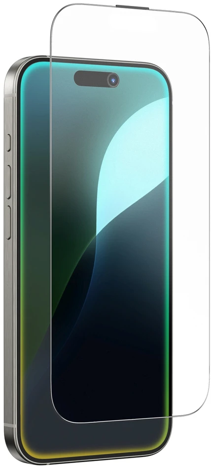„AmazingThing“ titano matinis grūdintas stiklas, skirtas „iPhone 16 Pro Max“.